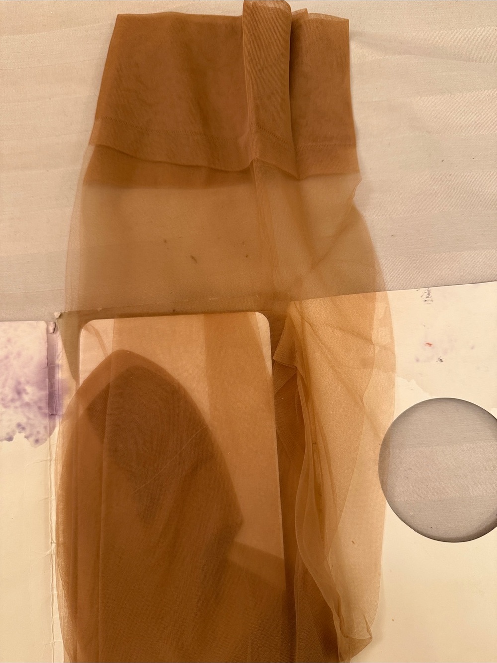 Christian Dior vintage Beige stocking with Logo - Picture 3 of 4
